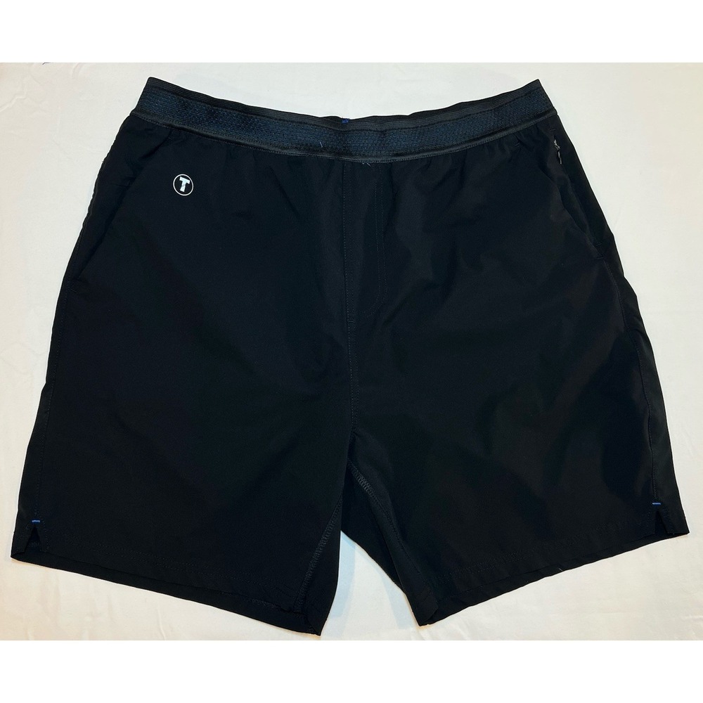 Twillory Athleisure Mens Athlounger 3-in-1 Athletic Running Gym Shorts XL Black